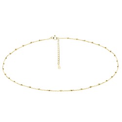 Lantisor argint placat cu aur galben cu bilute 38-41 cm DiAmanti 30RD4N2G-38-41cm-DIA (Argint 925‰ 1,8 g.)